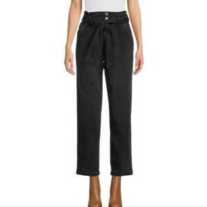 Time And Tru women's paperbag jeans denim black size 20 NEW  W-359